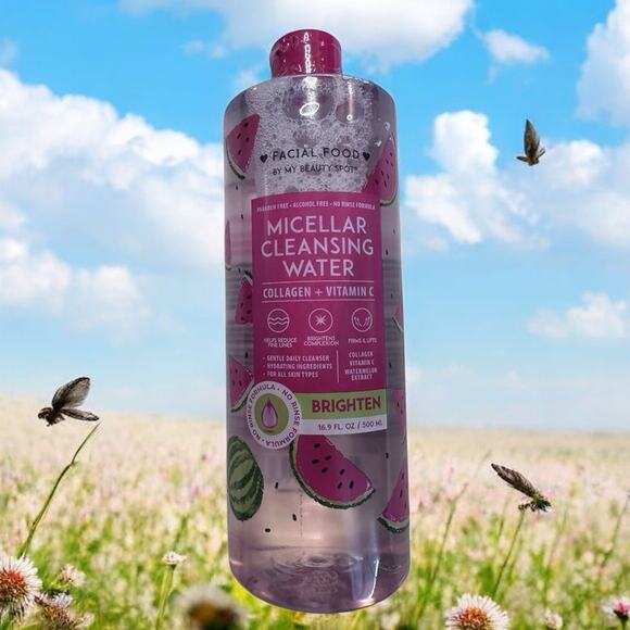 Facial Food Micellar Cleansing Water - Pink - Picture 1 of 7